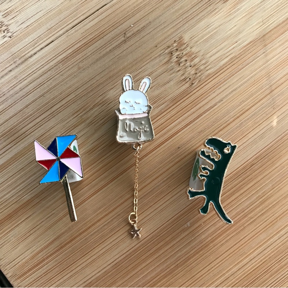 Set of 3 Enamel Pins